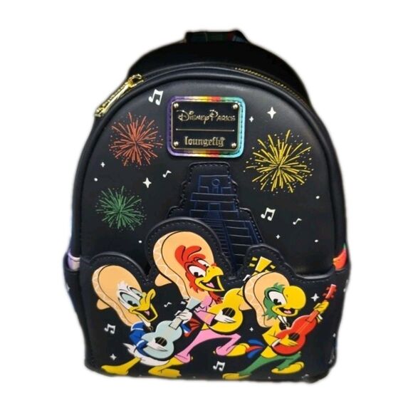 2024 Disney World Parks Epcot Mexico Three Caballeros Donald Loungefly Backpack - Picture 1 of 2